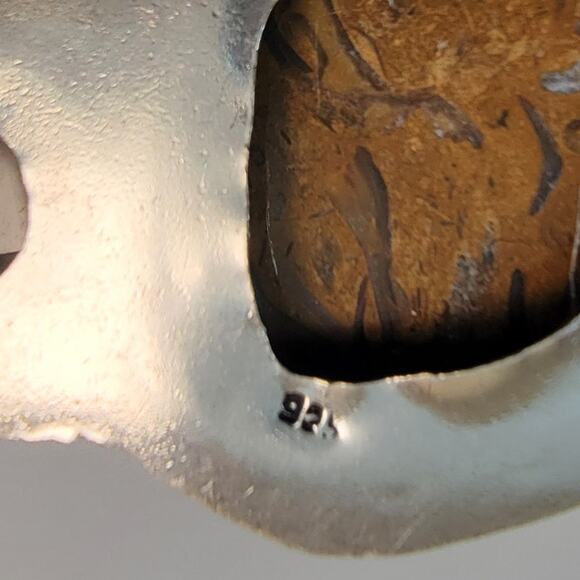 Necklace Pendants Picture Jasper and Rutilated Quartz Handmade Jewelry Silver - Picture 7 of 10